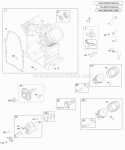 Camshaft Crankshaft Cylinder PistonRingsConnecting Rod Diagram and Parts List for 305440-1409-E1  Briggs and Stratton Engine